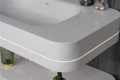 Resin Bathroom Upper and Lower Countertops