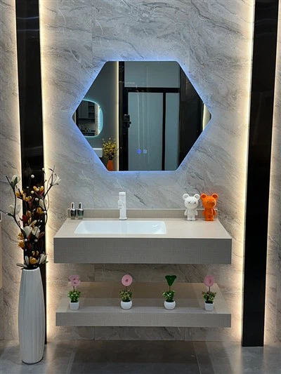 Quirky Bathroom Slate Cabinet