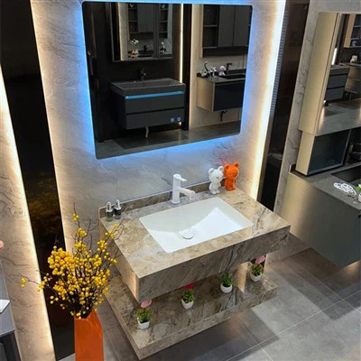 Artificial Stone Bathroom Slate Cabinet