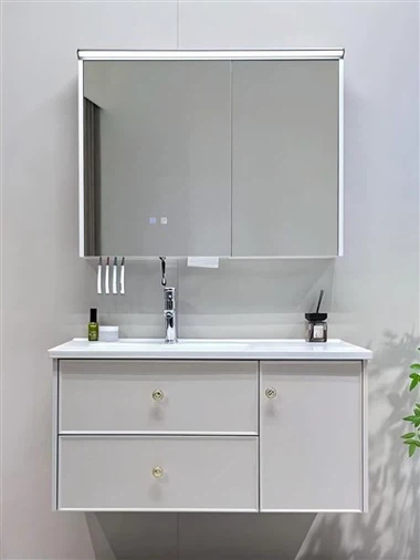 Cottage Soft French Paint-Free Multi-Layer Solid Wood Bathroom Vanity