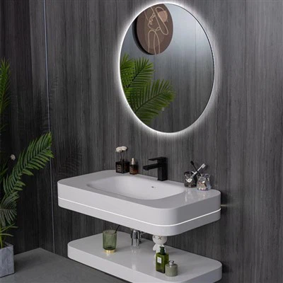 Flat Resin Bathroom Countertop
