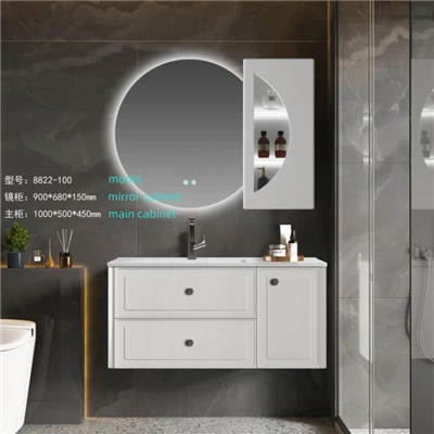 Multi-layer Solid Wood Paint-free Bathroom Cabinet