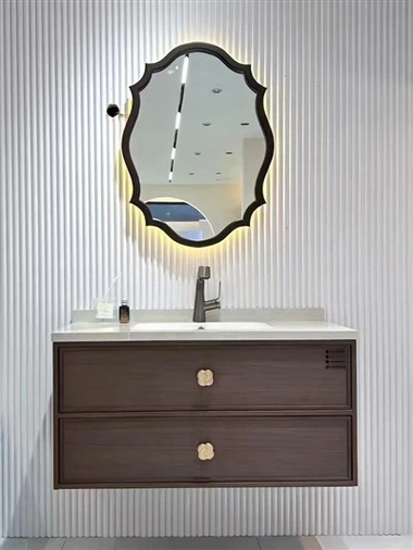 Retro Smart Paint-Free Multi-Layer Solid Wood Bathroom Vanity