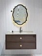 Retro Smart Paint-Free Multi-Layer Solid Wood Bathroom Vanity