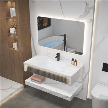 Classical Sintered Stone Bathroom Vanity